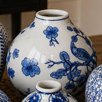 Samira Blue & White Handmade Vases